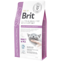 Veterinārā barība kaķiem – Brit Veterinary Diet, Cat Ultra-Hypoallergenic, 5 kg