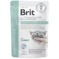Ветеринарные консервы для кошек – Brit Veterinary Diet, Cat Pouch Urinary, 85 г