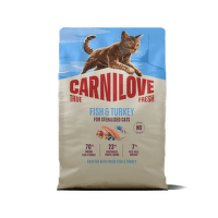 Корм для кошек – CARNILOVE TRUE FRESH Cat Dry Sterilised Adult All Breeds Fish and Turkey 2 кг