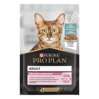Консервы для кошек – Pro Plan Adult Delicate Digestion, с морской рыбой, 85 г