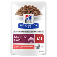 Hill's Prescription Diet Feline I/D kapsičky Digestive care 12x85g losos