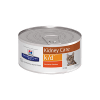 Veterinārie konservi kaķiem – Hill's Feline k/d Minced Chicken, 156 g