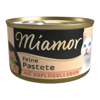 Konservi kaķiem – Miamor Pastete Chicken and liver, 85 g