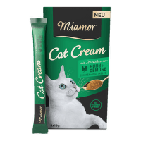 Лакомство для кошек – Miamor Chicken and Vegetables Cream, 5 x 15 г
