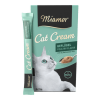 Gardums kaķiem – Miamor Poultry Cream, 6 x 15 g