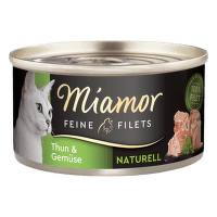 Консервы для кошек – Miamor Filets Naturell, Tuna and Vegetables, 80 г
