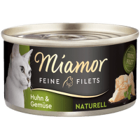 Консервы для кошек – Miamor Filets Naturell, Chicken and Vegetables, 80 г