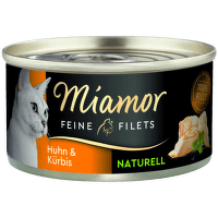 Konservi kaķiem – Miamor Filets Naturell, Chicken and Pumpkin, 80 g