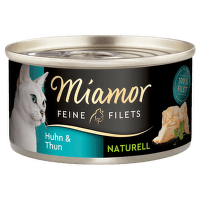 Консервы для кошек – Miamor Filets Naturell, Chicken and Tuna, 80 г