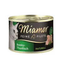 Konservi kaķiem – Miamor Filets Naturell, Bonito tuna, 156 g
