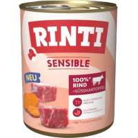 Konservi suņiem – Rinti Sensible Beef and Sweet Potato, 800 g