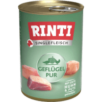 Консервы для собак – Rinti Singlefleisch Poultry Pur, 400 г