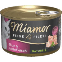 Консервы для кошек – Miamor Filet Naturelle Tuna and Crab meat 156 г