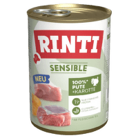 Konservi suņiem – Rinti Sensible Turkey and Carrots 400 g