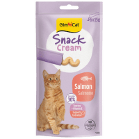 Лакомство для кошек – GimCat Snack Cream Salmon 6 x 15 г