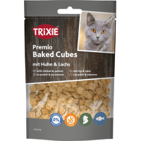 Gardums kaķiem – Premio Baked Cubes with Chicken and Salmon, 50 g