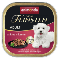 Konservi suņiem – VomFeinsten Adult Pieces in a delicious sauce with Beef and Lamb 150 g