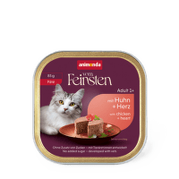 Консервы для кошек – VomFeinsten Adult pate with chicken + heart, 85 г