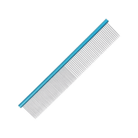 Расческа для собак - Groom Professional, Spectrum Aluminium Comb, Light Blue, 19 см