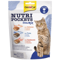 Лакомство для кошек – GimCat Nutri Pockets Sea Mix, 150 г