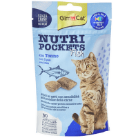 Лакомство для кошек – GimCat Nutri Pockets Fish with Tuna, 60 г