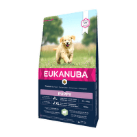 Корм для собак – Eukanuba Puppy and Junior Lamb Rice 12 + 2 кг в подарок