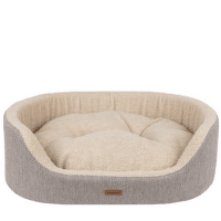Guļvieta suņiem – AmiPlay Ellipse bedding 2in1 ECO Malmo M, 64 x 55 x 19 cm, Beige