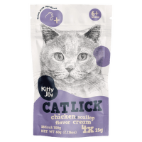 Лакомство для кошек – Kitty Joy Catlick Chicken and Scallop flavor cream, 60 г