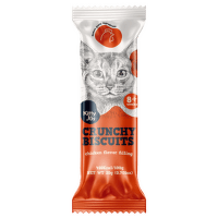 Лакомство для кошек – Kitty Joy Crunchy Biscuits Chicken flavor filling, 20 г