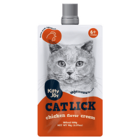 Лакомство для кошек – Kitty Joy Catlick doypack Chicken flavor cream, 90 г
