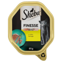 Konservi kaķiem – Sheba Tray Finesse ar vistu, 85 g