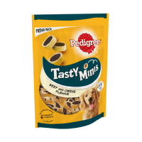 Лакомство для собак – Pedigree Tasty Minis, Beef and Cheese, 140 г