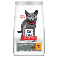 Корм для котят – Hill's Science Plan Kitten Sterilised Chicken, 300 г