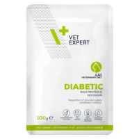 Ветеринарные консервы для кошек - VetExpert 4T VD DIABETES Pouch, 100 г