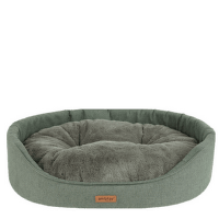 Лежанка для собак – AmiPlay Oval bedding Como, L 58 x 50 x 15 см, green