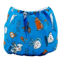 Atkārtoti lietojamas autiņbiksītes suņiem (tēviņiem) – MISOKO Reusable Diapers for Male Dogs, L, blue