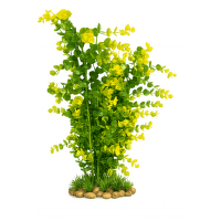 Декоративное растение для аквариума – Leaf, Green/Yellow, 42 см