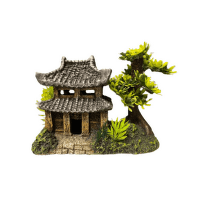 Декор для аквариума – Pagoda and Plants, 165 мм