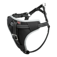 Шлейка/ремень безопасности для собак - TRIXIE Dog Comfort Car Harness, Black, L: 65–80 cм 