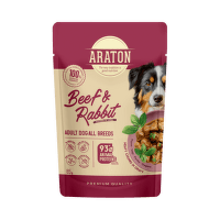 Konservi suņiem – Araton Adult Dog All Breeds, Beef and Rabbit, 85 g