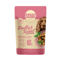 Консервы для собак – Araton Adult Dog All Breeds, Poultry and Rabbit, 85 г