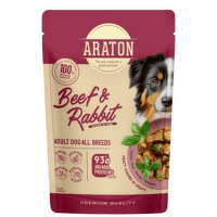 Консервы для собак – Araton Adult Dog All Breeds, Beef and Rabbit, 500 г