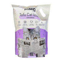 Tofu pakaiši kaķu tualetei – Kimo Tofu Litter with lavender extract, 2,5 kg (6 l)