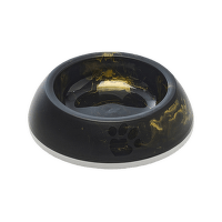 Bļoda kaķiem – Savic Delice Cat Marble, black/gold, 0,2 l
