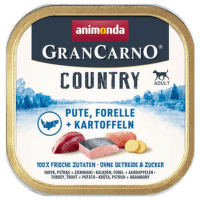 Konservi suņiem – GranCarno Country Turkey, Trout + Potato, 150 g