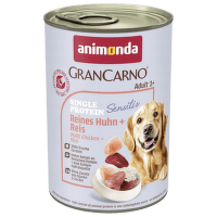 Консервы для собак – GranCarno Adult Single Protein Sensitive Pure Chicken and Rice, 400 г