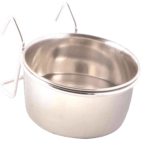 Bļoda putniem – Trixie, Stainless Steel Bowl with Holder, 150 ml, 7 cm