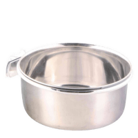 Bļoda putniem – TRIXIE Stainless Steel Bowl with Holder, 600 ml, 12 cm