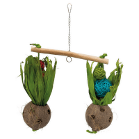 Rotaļlieta putniem – TRIXIE Seesaw with coconuts, 30 x 50 cm