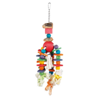 Koka rotaļlieta putniem – TRIXIE Wooden toy with rope, 35 cm